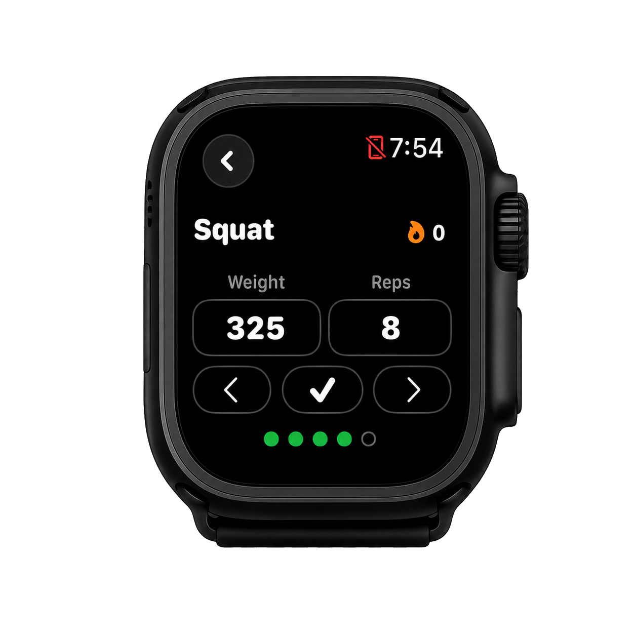 KUGI workout tracker on Apple Watch Ultra